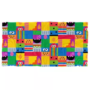 Sesame Street Beach Towel, 30"x60", Squares Beach Towel - Picture 1 of 6