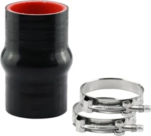 Reinforced Straight Hump Coupler Hose - ID: 2.0" (51mm) with T-Bolt Clamp A2 - Picture 1 of 4