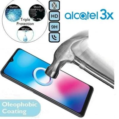 100% Genuine Tempered Glass 9H Screen Protector 5058A/X3 For Alcatel 3X (2020) — 第 1/2 张图片