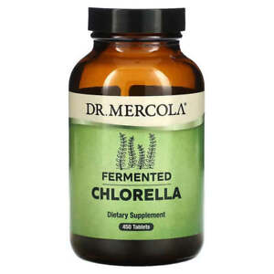 Fermented Chlorella | Dr Mercola | 450 Tablets | Premium, Bio-available, Detox