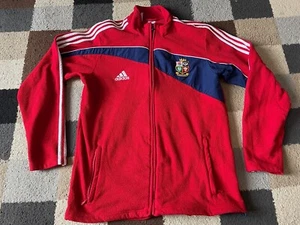 BRITISH LIONS Adidas RUGBY Fleece JACKET Top (46/48 XL Large) South AFRICA 2009 - Picture 1 of 6