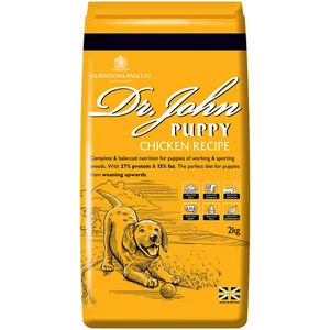 Dr John Puppy Dry Dog Food 2kg Chicken recipe with Omega 3 for puppies - Picture 1 of 6