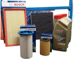 KIT TAGLIANDO 4 FILTRI BOSCH 5 LT OLIO CASTROL 5W30 AUDI A3 8V1 1.6 TDI DAL 2012 - Picture 1 of 4