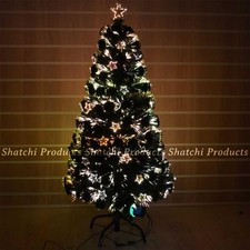 4ft Star Fibre Optic Christmas Tree Xmas ligths Decoration Pre-Lit Xmas Tree