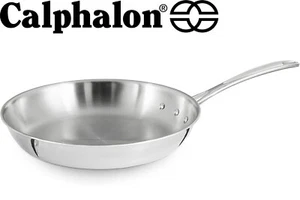 Sartén Calphalon Acero Inoxidable 10 pulgadas Tri Capa Sartén Carne para Freír 1390 NUEVA - Imagen 1 de 3
