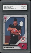 BIJAN ROBINSON 2023 PANINI INSTANT RPS FIRST LOOK 1ST GRADED 10 ROOKIE CARD RC