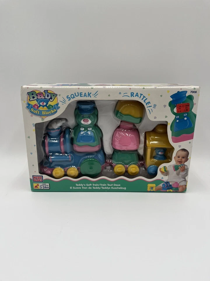 Vintage 1997 Mega Books Soft Blocks Teddy’s Soft Train NIB!! - Image 1 of 4