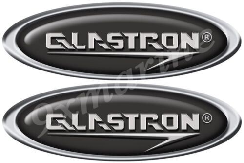 Glastron 2 Oval Båt Stickers - Classic Style. Remastered