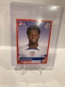 Copa America 2024 Panini Red Parallel Album Sticker - USA13 YUNUS MUSAH - Picture 1 of 2