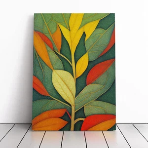A Mesmerising Leaves Canvas Wall Art Print Framed Picture Home Office Decor - Picture 1 of 4