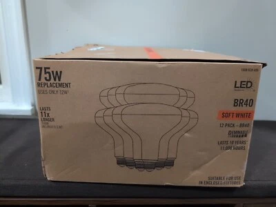 75-Watt Equivalent BR40 Dimmable LED Light Bulb Open Box Only Has 10 - Image 1 of 2