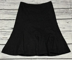 Ralph Lauren Womens Wool Cashmere Fully Lined Godet Style Midi Skirt Size 2 Gray - Picture 1 of 7