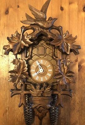Beautiful Black Forest Cuckoo Clock-8 Day- Large Clock-Rebuilt 9-2025 See Video - Image 1 of 4