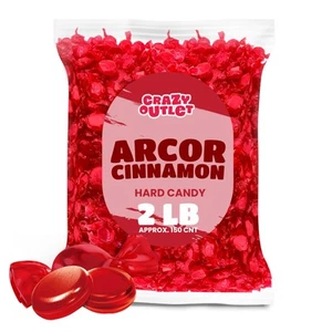 Arcor Cinnamon Hard Candy - 2 Pound Bulk Pack (About 150 Count) - Spicy Red S... - Picture 1 of 7