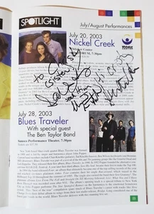 Nickel Creek REAL hand SIGNED 2003 Program COA Autographed Bluegrass Chris Thile - Picture 1 of 3