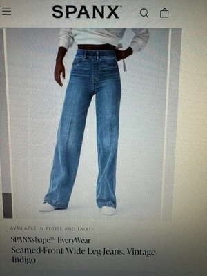 PANTALONES VAQUEROS MEDIANOS TALL SPANX COSTURAS DELANTERAS PIERNA ANCHA NUEVOS CON ETIQUETAS DOBLADILLO CRUDO VINTAGE ÍNDIGO A45 Foto 1 de 4