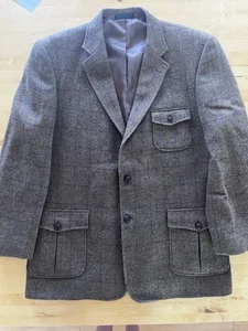 Travel Smith Mens Size 48L Lambwool Sport Coat Blazer Jacket - Picture 1 of 10