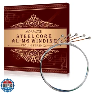 MorMoxe Violin String - Violin Strings 1/2 Full Set (G-D-A-E-E') - Steel Core - Picture 1 of 5