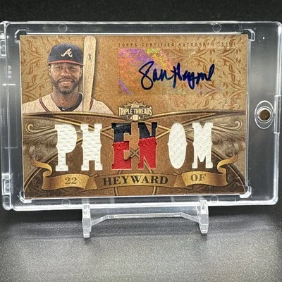 2013 Topps Triple Threads Phenom Patch Auto Jason Heyward 1/1💥# TTAR-JHE2  - Image 1 of 3