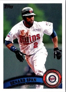 2011 Topps Denard Span #408 Minnesota Twins Baseball Card - Picture 1 of 2