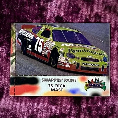 Rick Mast 1998 Maxx Premium Chrome Swappin Paint MINT NASCAR Auto Racing Legends - Image 1 of 3