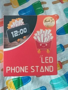 LED Phone Stand Phone Holder LED Lamp Requires 3x1.5AAA Batt. Most Phones Models - Photo 1 sur 3