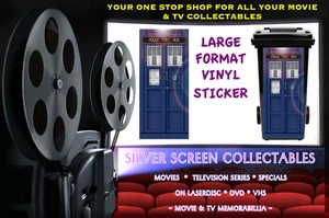 DOCTOR WHO Tardis Large Format Vinyl Sticker 31 x 70cm Indoor/Outdoor FREE POST - Picture 1 of 10