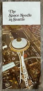 Vintage 1969 THE SPACE NEEDLE IN SEATTLE Travel Brochure WA Washington - Bild 1 von 3