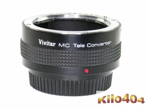 Vivitar para Pentax 2x teleconvertidor ✯ automático ✯ MF ✯ K bayoneta ✯ solo analógico - Imagen 1 de 9