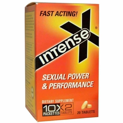 Intense X Yellow Herbal Pills 80mg 100% Natural Energy Vitality for Men 10 Tabs