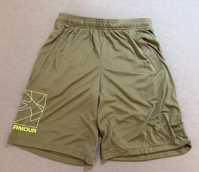 Pantalones Cortos Under Armour Para Hombre Medianos Verde Tecnología En Caja Correr Gimnasio Cordón 28x9. Foto 1 de 4