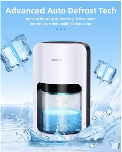 Home Dehumidifer 42oz Auto Shut Off Portable Quiet Auto Defrost RV Trailer White - Picture 1 of 8