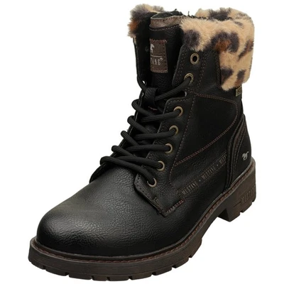 Botas informales Mustang con cremallera lateral de tacón bajo para mujer en negro - 7,5 EE. UU. Foto 1 de 4