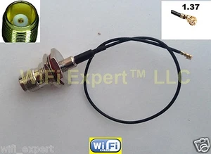 4" Mini PCI U.FL / IPX to TNC Antenna WiFi Mobile Cell Pigtail Cable Connector - Picture 1 of 1