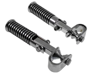 Fußrasten Kit Klemme Sturzbügel Chrom Schelle Custom Bikes Bobber Satz Motorrad - Bild 1 von 7