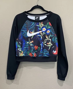 NIKE SPORTSWEAR Hyper Femme NSW Pullover Damen Small Tropical Blk AQ9722-010 - Bild 1 von 15