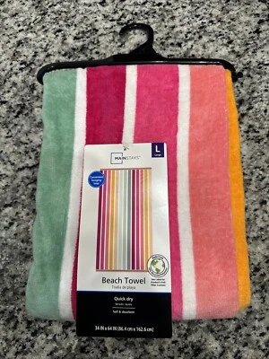 Toalla de playa grande Mainstays Foto 1 de 2