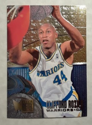 1995-96 Fleer Metal Clifford Rozier #35 Golden State Warriors NBA Basketball - Image 1 of 2