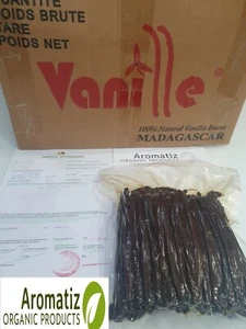 1kg Bourbon Vanilla Pods  Madagascar Beans Grade A 13-18CM 2022 PREMIUM - Picture 1 of 6