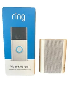 1080P HD VIDEO RING VIDEO DOORBELL (2ND GENERATION) AND CHIMES. (SATIN NICKEL) - Picture 1 of 19