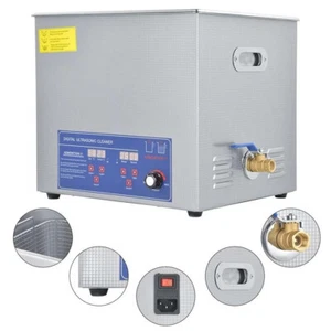 Limpiadora ultrasónica digital 19L máquina limpiadora de acero inoxidable + cesta - Imagen 1 de 9