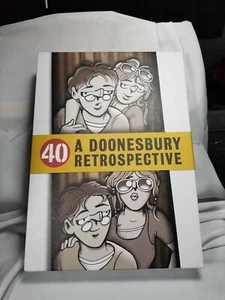 40: A Doonesbury Retrospective (Slipcase), Trudeau, G. B., Andrew Hard Copy		 - Picture 1 of 7