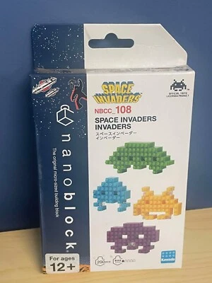 Nanoblock NBCC 108 Space Invaders - 200 piezas, nivel 1 Foto 1 de 2