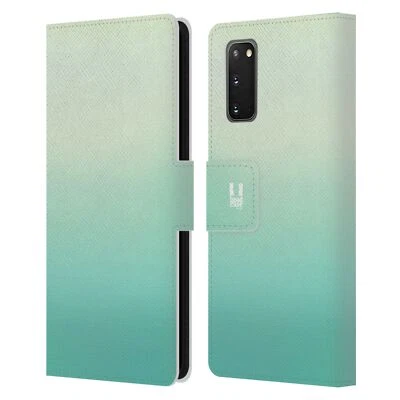 HEAD CASE DESIGNS OMBRE LEATHER BOOK WALLET CASE COVER FOR SAMSUNG PHONES 2 - Image 1 of 4