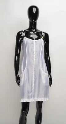 Mini vestido Miss Sixty Y2K Cottage Core branco cami sangrento tamanho M - Imagem 1 de 4