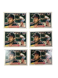 LOTTO CARTE FIRMATE BOB BOONE CALIFORNIA ANGELS VINTAGE 1988 TOPPS (6) - Foto 1 di 6