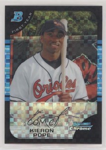 2005 Bowman Draft Chrome X-Fractor /250 Kieron Pope #BDP54