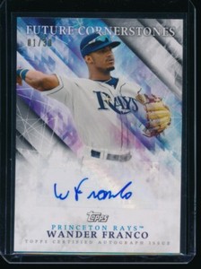 WANDER FRANCO AUTO 2019 Topps Pro Debut Future Cornerstones Autograph #/30 RC