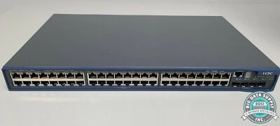 H3C S3600-52P-SI Ethernet Switch 48-Port 10/100BASE-TX 1000BASE-X 4GB SFP Ports - Image 1 of 4