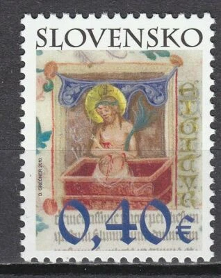 Sello tema religión cristianismo Pascua Eslovaquia 2010 Foto 1 de 2